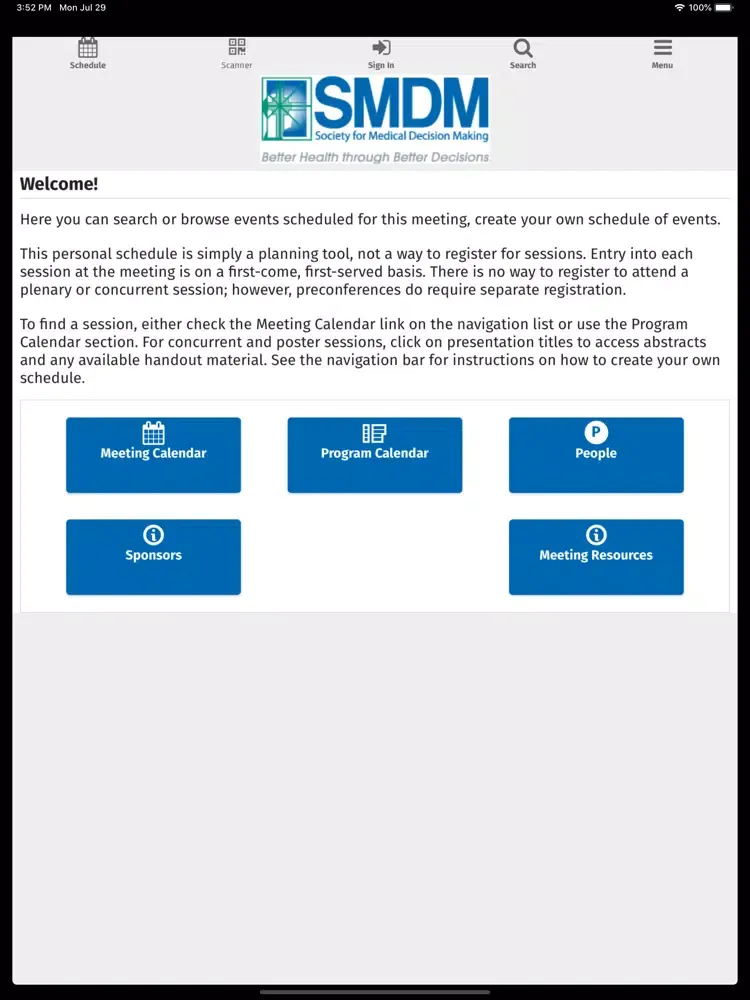 Screenshot di SMDM 2019 iPad 