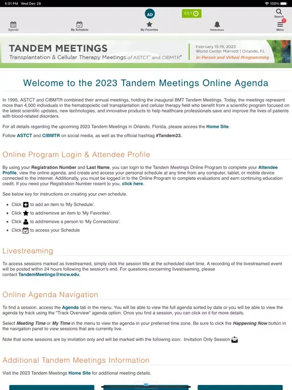 TANDEM 2023 iPad  سکرین شاٹس