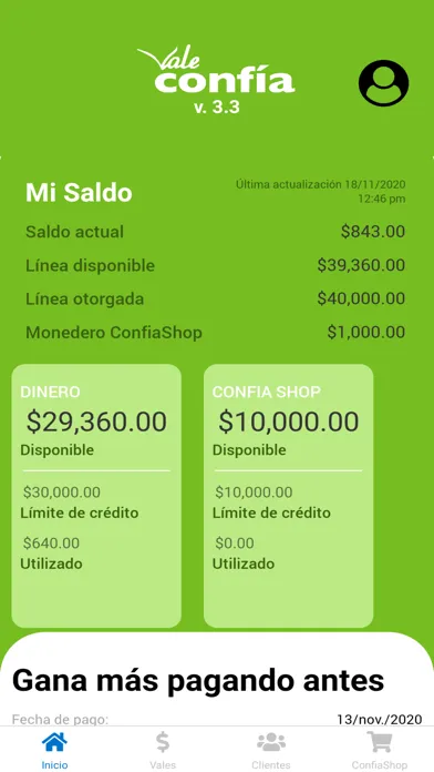 ValeConfia Distribuidor應用截圖