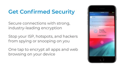 Capturas de pantalla de Confirmed VPN
