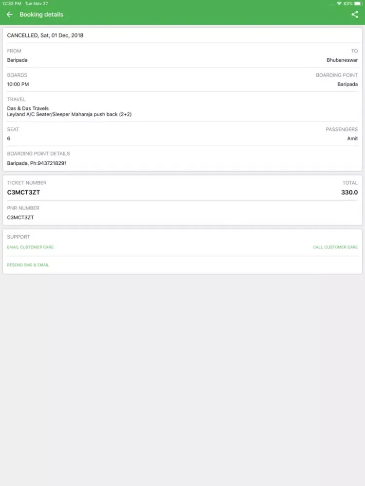 Confirmtkt Bus iPad  स्क्रीनशॉट