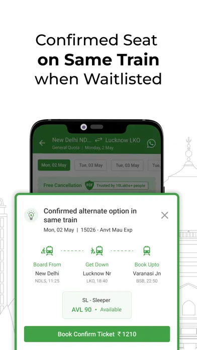 ConfirmTkt: Train Booking App Screenshots