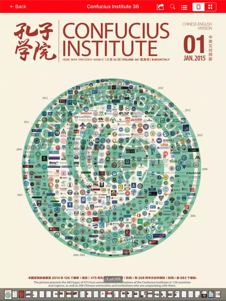 Confucius bilingual Magazine iPad 应用截图