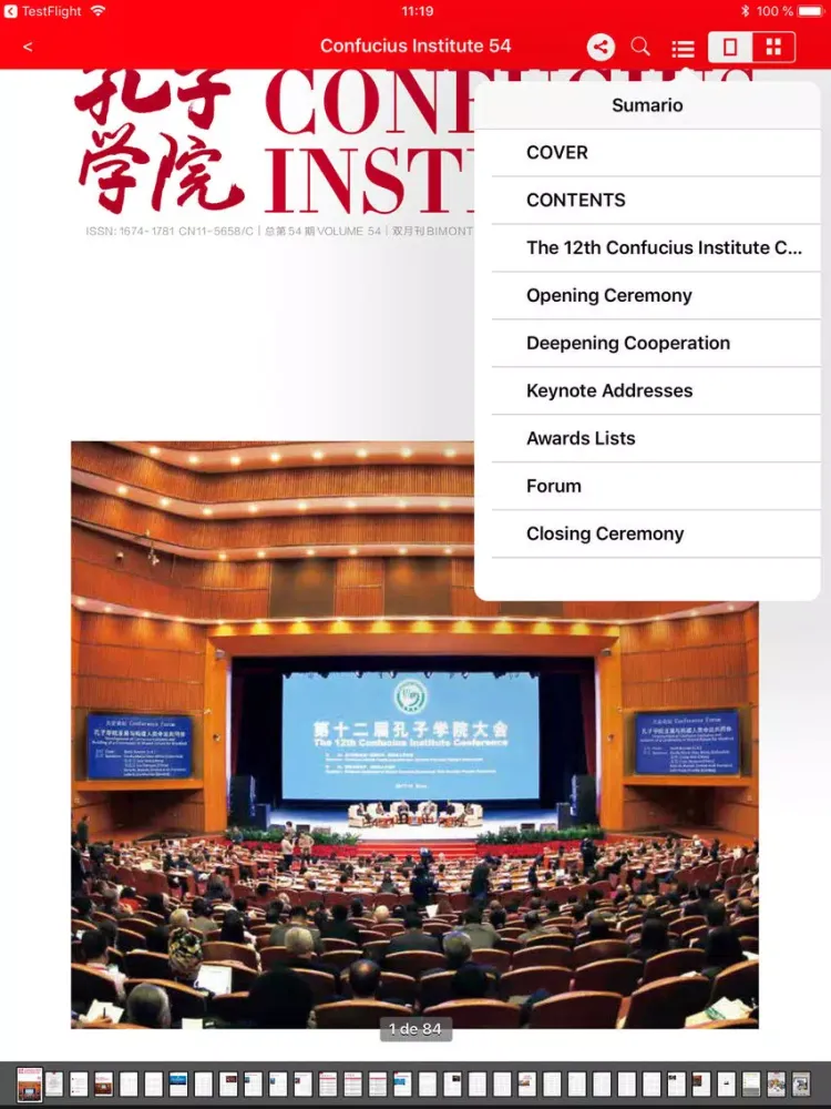 Confucius bilingual Magazine iPad 应用截图