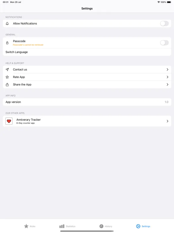 Capturas de pantalla de Baby Kicks: Track Movements iPad 