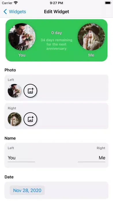 Tangkapan skrin Memorial Widgets