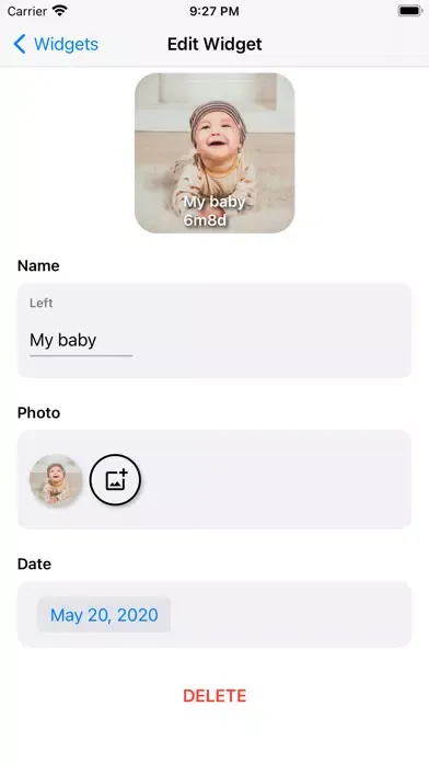 Tangkapan skrin Memorial Widgets