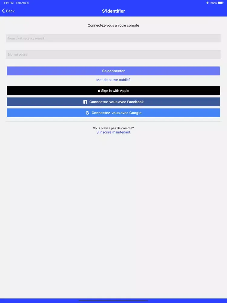 Ảnh chụp màn hình của Annonce Congo iPad 