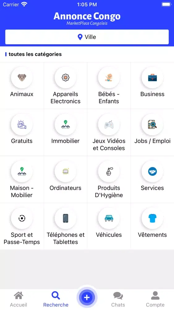 Ảnh chụp màn hình của Annonce Congo