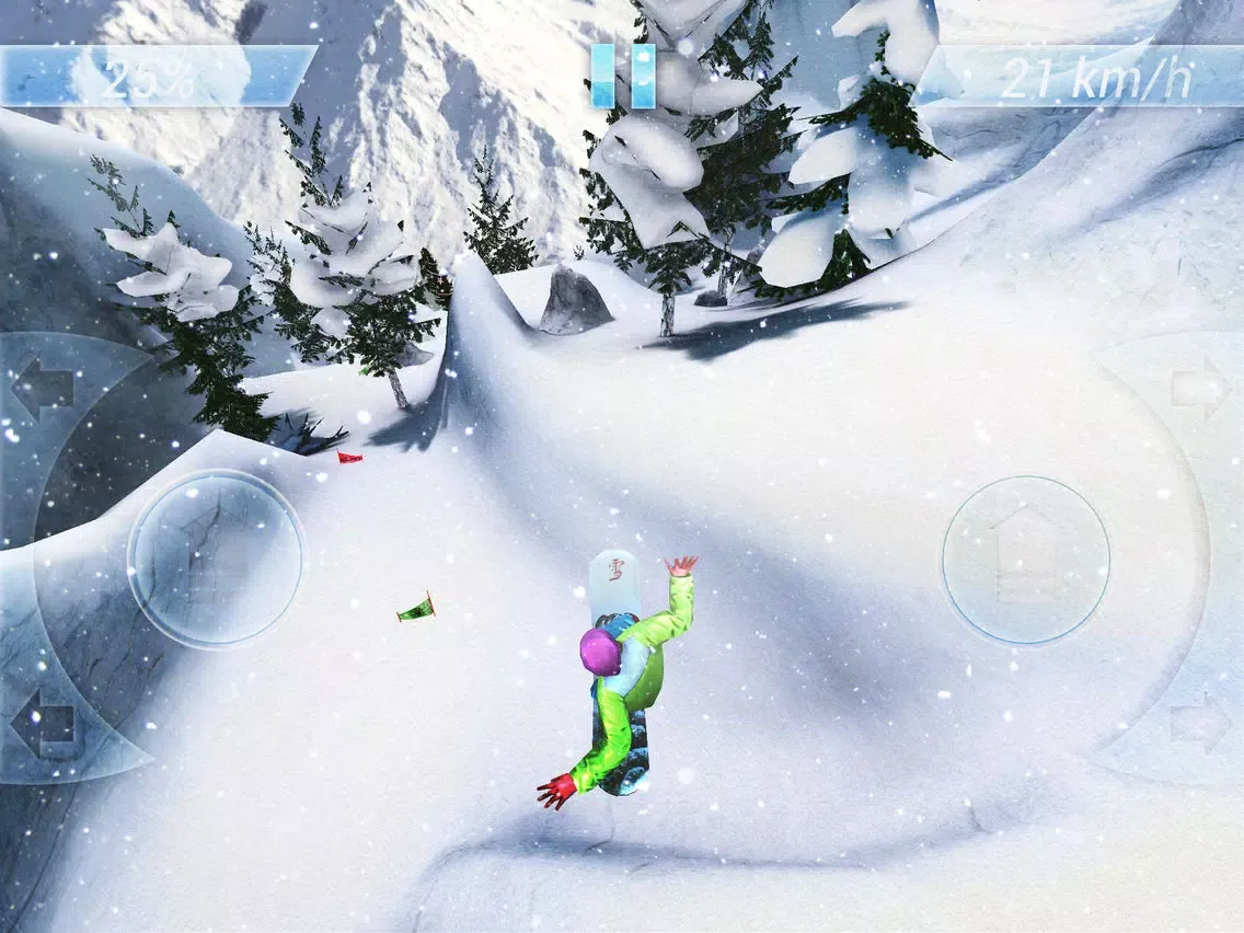 Tangkapan layar Snowstorm Freeride iPad 