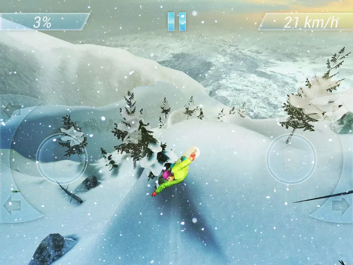 Tangkapan layar Snowstorm Freeride iPad 
