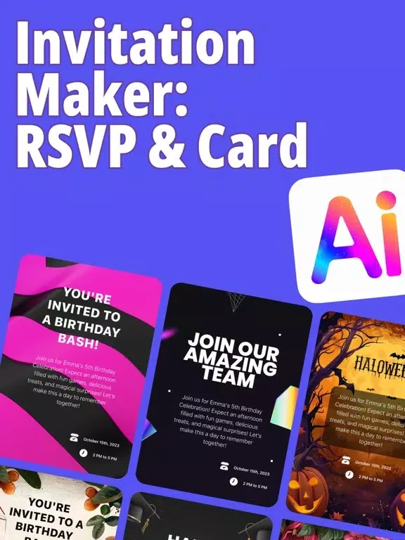 Screenshot di Invitation Maker: RSVP & Card iPad 