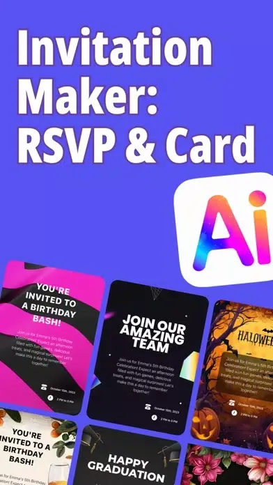 Screenshot di Invitation Maker: RSVP & Card