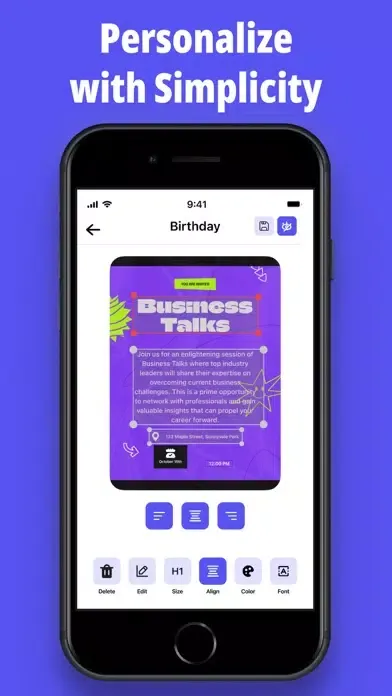 Screenshot di Invitation Maker: RSVP & Card