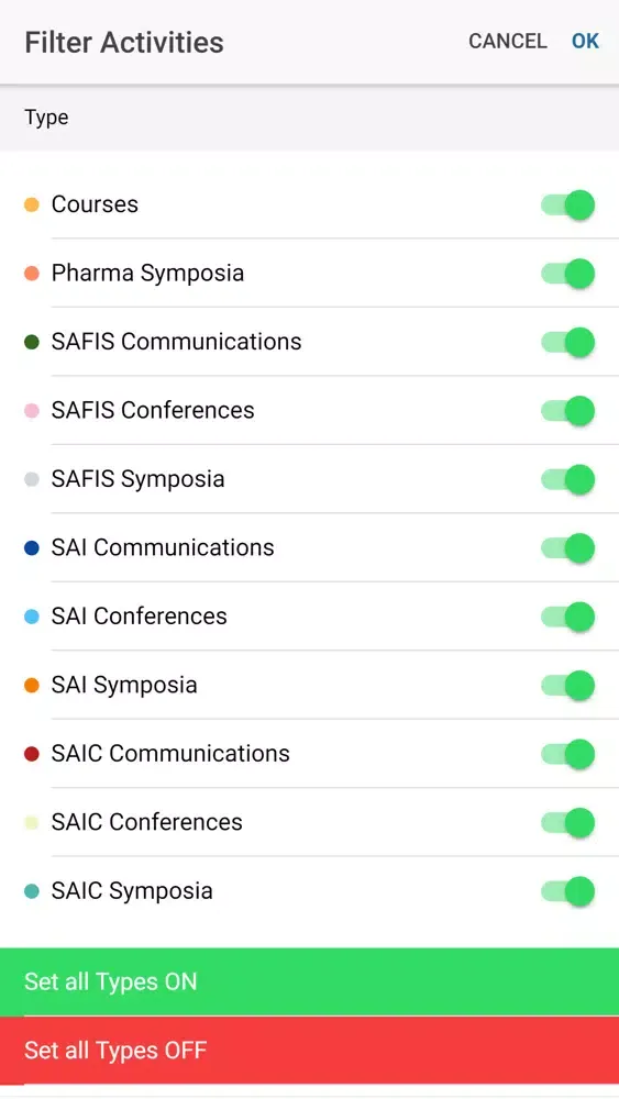 Capturas de pantalla de SAIC SAI SAFIS 2018