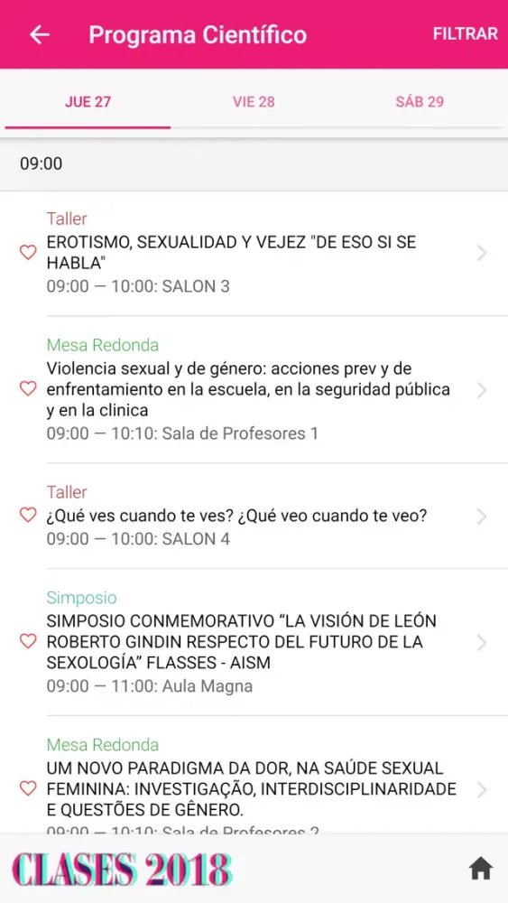Screenshot di CLASES Buenos Aires 2018