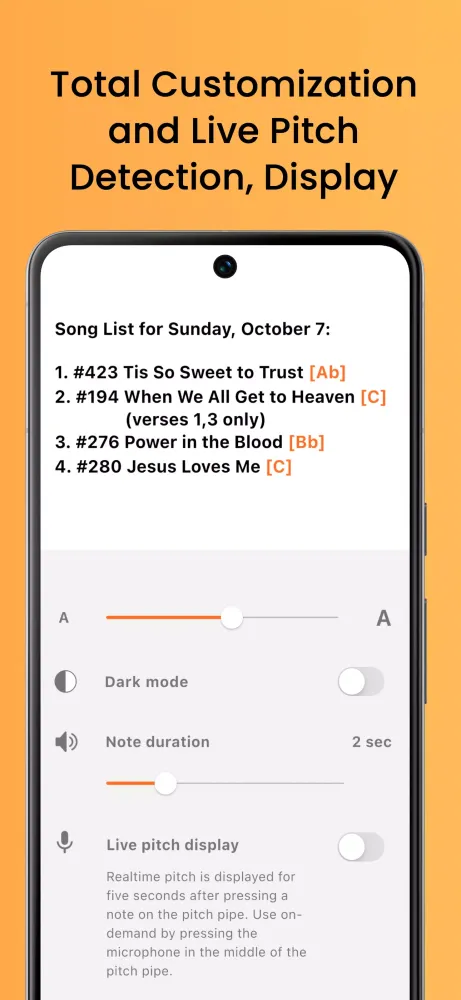 Pitch Pipe Screenshots