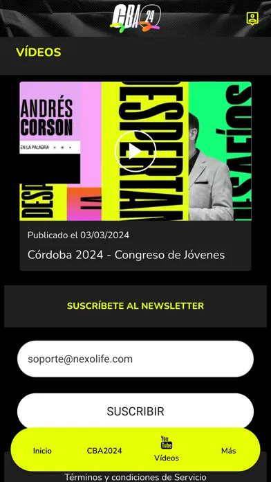 Screenshot di Congreso de Jóvenes Córdoba