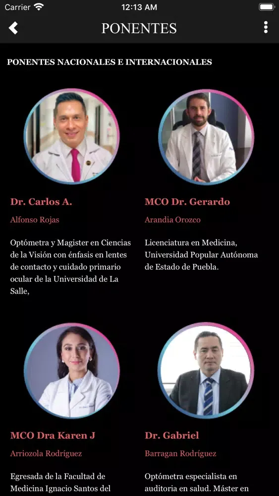 Capturas de pantalla de XII Congreso Nacional AMFECCO