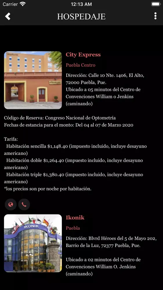 Capturas de pantalla de XII Congreso Nacional AMFECCO