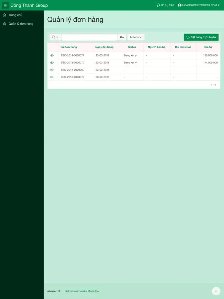Screenshot di Cong Thanh Group iPad 