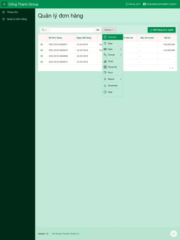 Screenshot di Cong Thanh Group iPad 