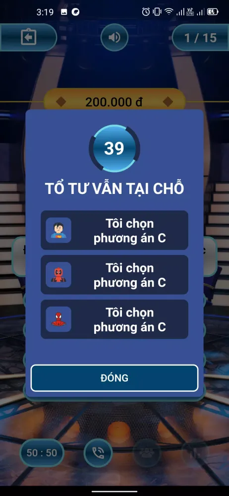 ภาพหน้าจอของ Ai Là Triệu Phú