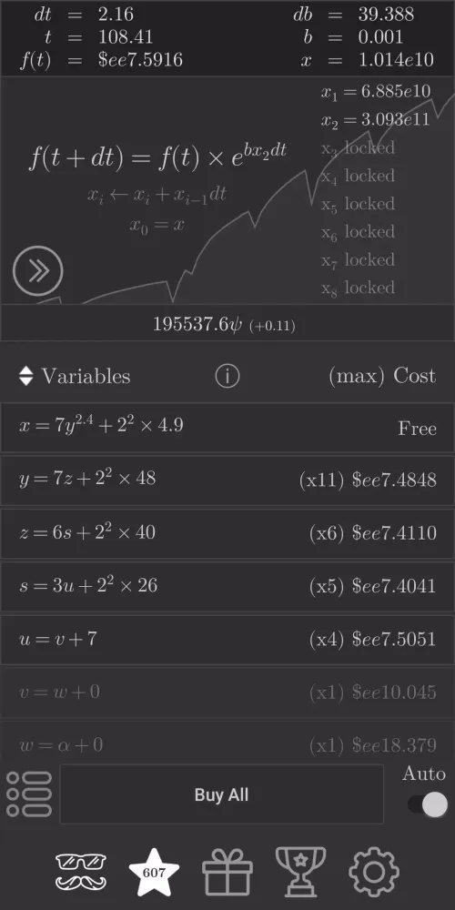 Captures d'écran de Exponential Idle