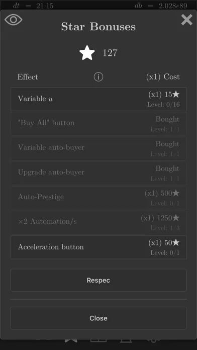 ภาพหน้าจอของ Exponential Idle