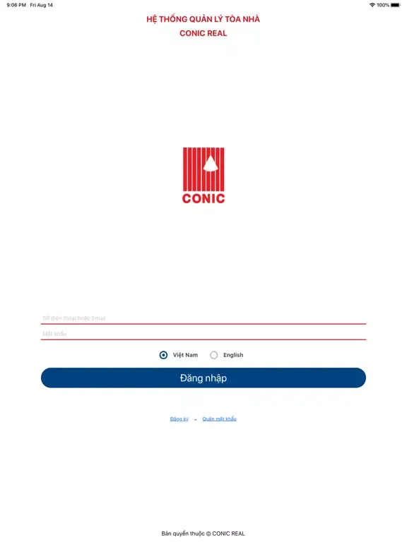 CONIC BMS iPad  سکرین شاٹس