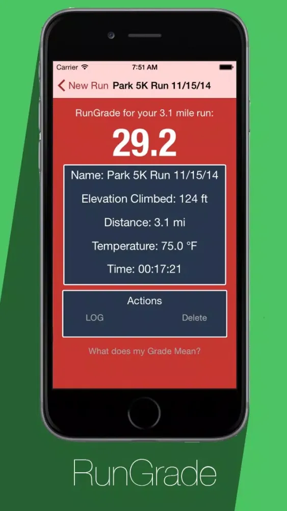 Screenshot di RunGrade
