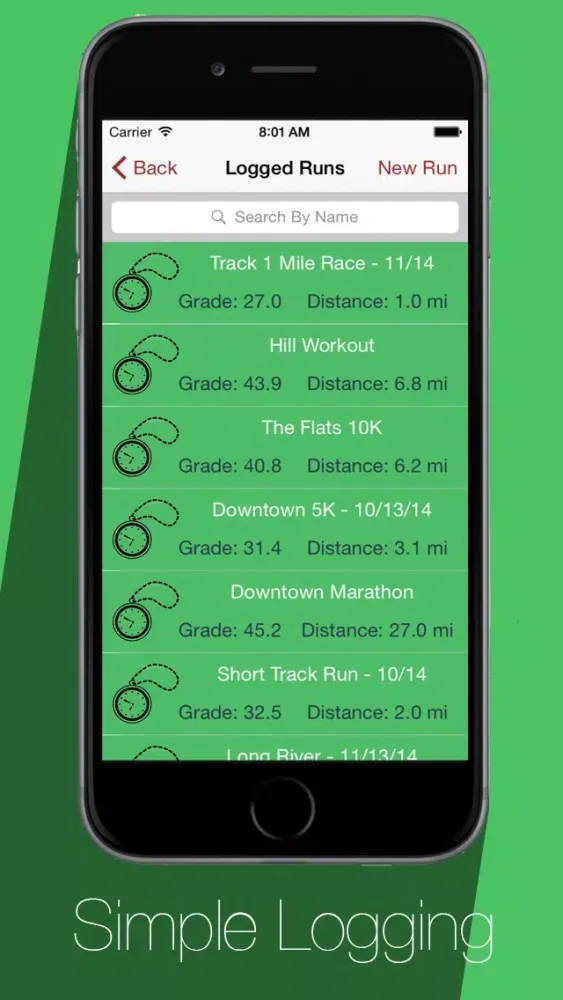 Screenshot di RunGrade