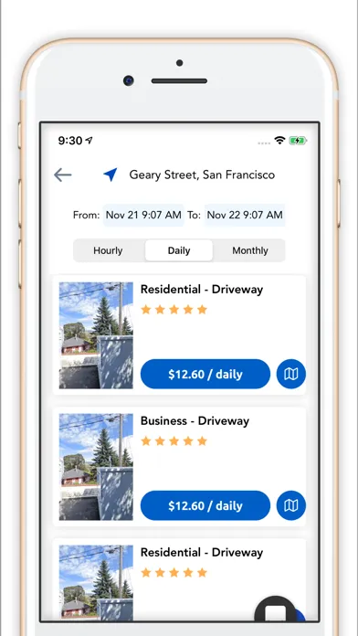 Parqay - Parking & Services Screenshots
