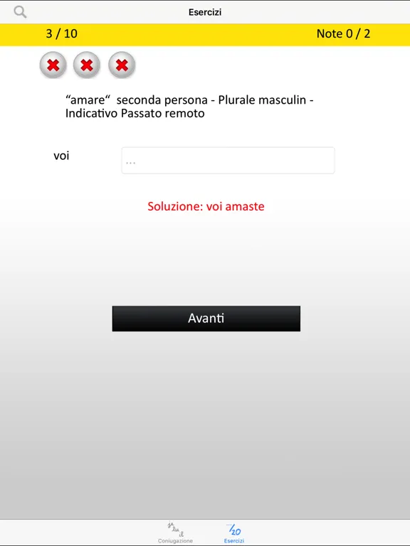 Captures d'écran de Italian verbs conjugation iPad 
