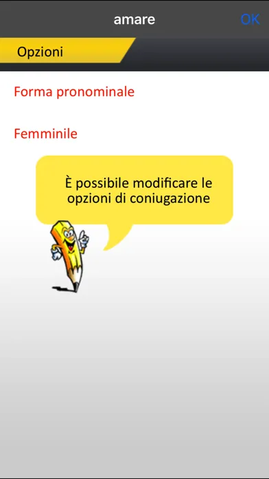 Captures d'écran de Italian verbs conjugation