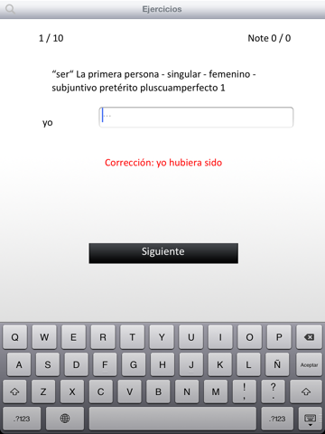 Conjugation : Spanish verbs iPad  스크린샷
