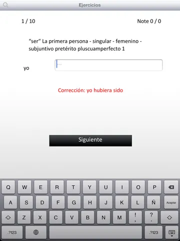 Conjugation : Spanish verbs iPad  スクリーンショット