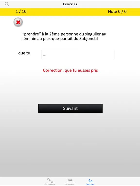 Capturas de pantalla de French verbs conjugation L'OBS iPad 