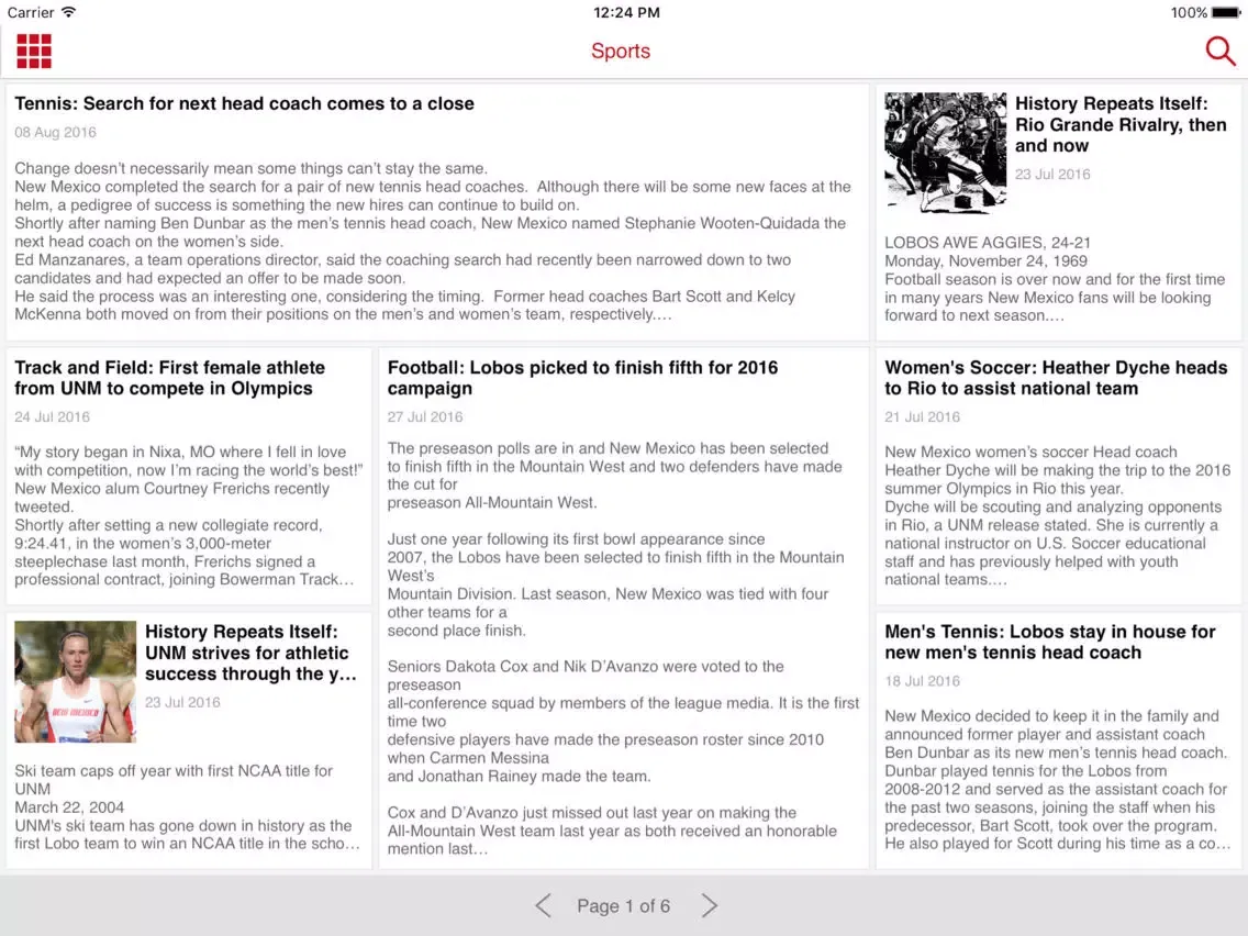 Capturas de tela do The Daily Lobo iPad 