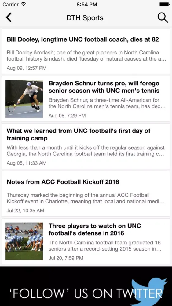 The Daily Tar Heel Screenshots