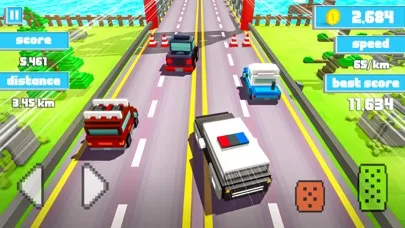 Captures d'écran de Cop Pursuit - Blocky Car Chase