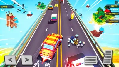 Captures d'écran de Cop Pursuit - Blocky Car Chase