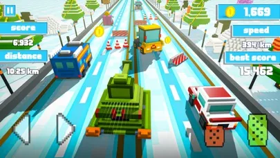 Captures d'écran de Cop Pursuit - Blocky Car Chase