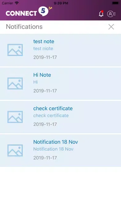 Ảnh chụp màn hình của Caron’s CONNECT 5