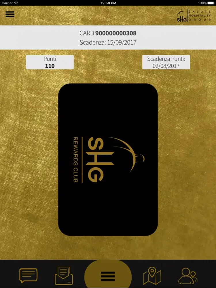 SHG Rewards Club iPad  Screenshots