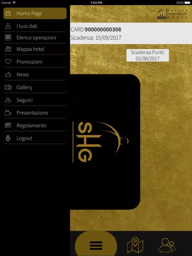 SHG Rewards Club iPad  Screenshots