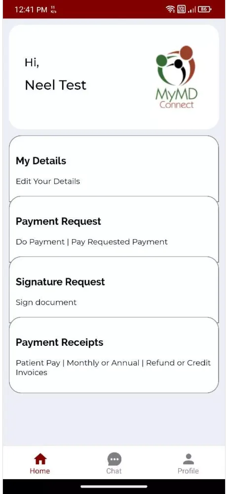 MyMD Connect App স্ক্রিনশট