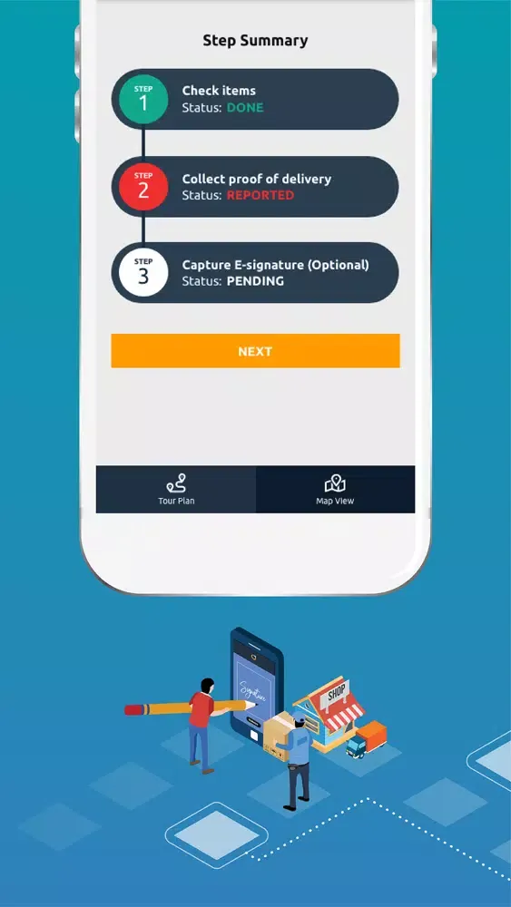 Connected Freight Driver App 스크린샷
