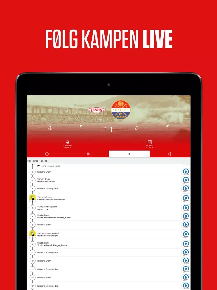 SK Brann iPad  Screenshots