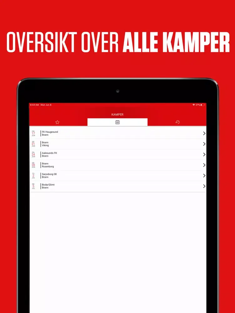 SK Brann iPad  Screenshots